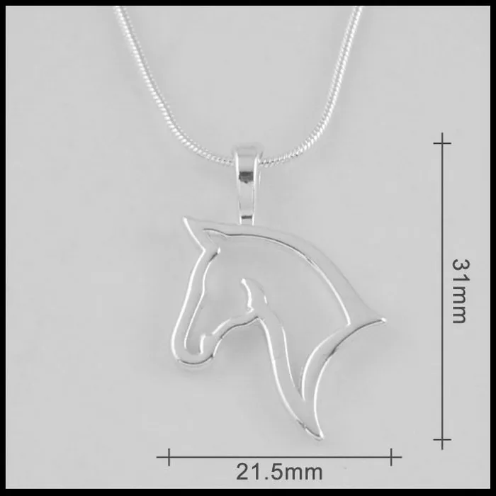 fashion cute animal horse Pendant Necklace For Women fashion dress Clothing Costume Jewelry Accessories