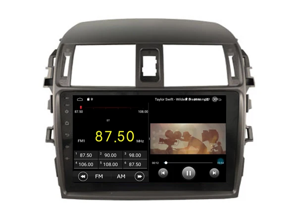 Perfect Elanmey top equipped 8 cores+4GB ram+64G rom android 8.1 car radio fit for toyota Corolla 2008-2013 gps navigation multimedia 4