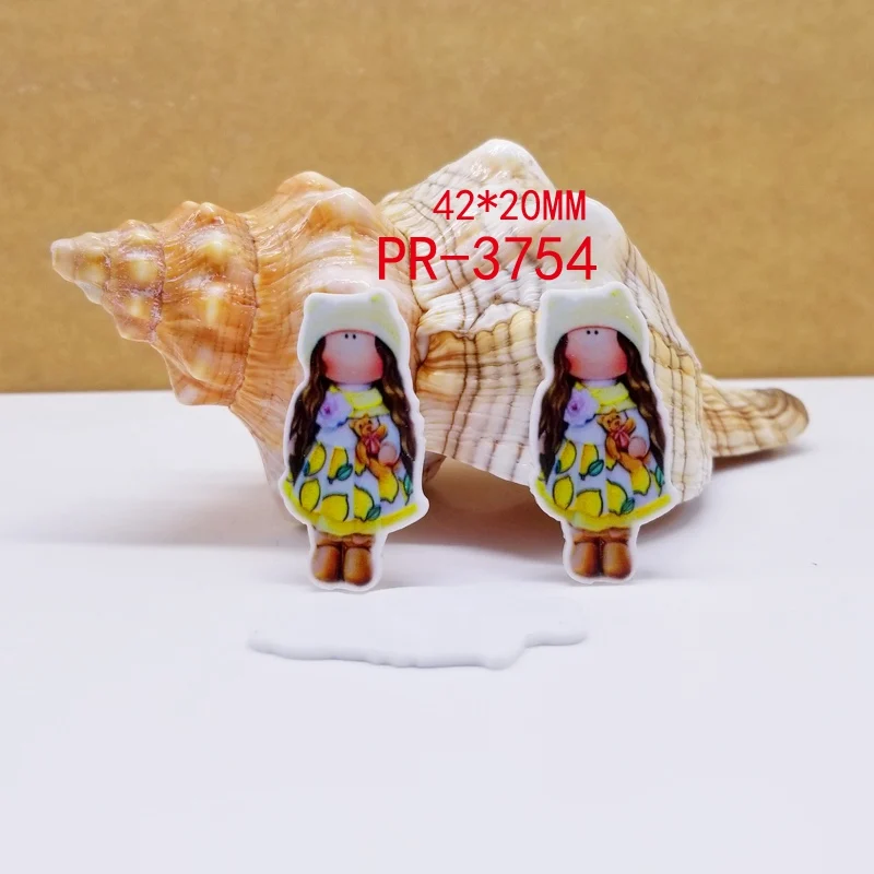 3754 30 шт мультфильм плоское украшение из смолы ручной работы смолы PR 3747 - Цвет: 3754