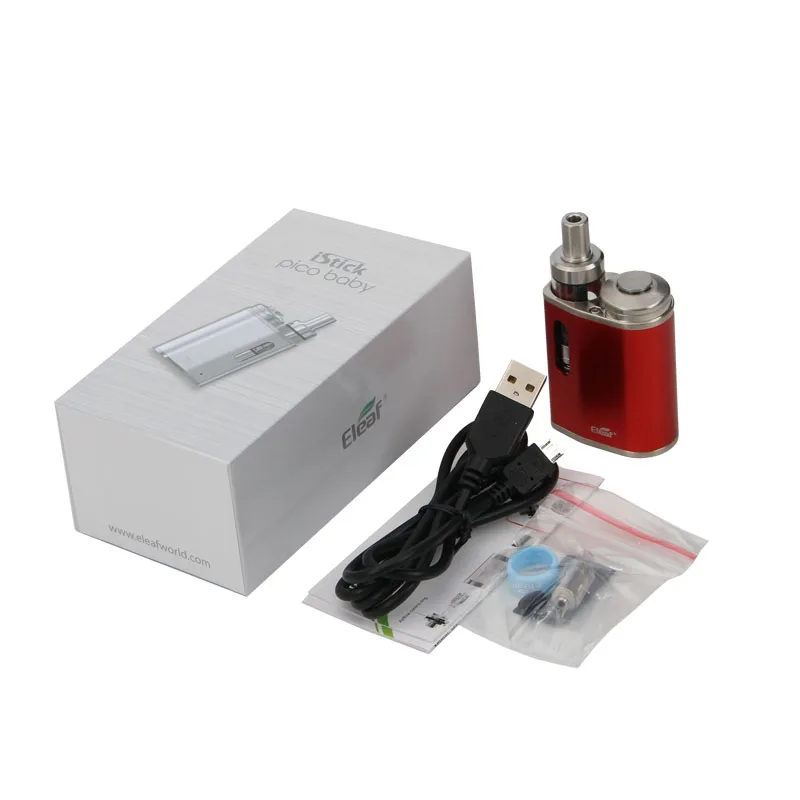 Original Eleaf iStick Pico Baby Kit vaporizer with 1050mAh Internal Battery and 2ml GS Baby Tank VS eleaf istick pico vape 01