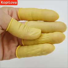 Копилова 100 шт./упак. пальчиковые кроватки одноразовый резиновый напальчники противоскользящие противостатические напальчники для защиты пальцев