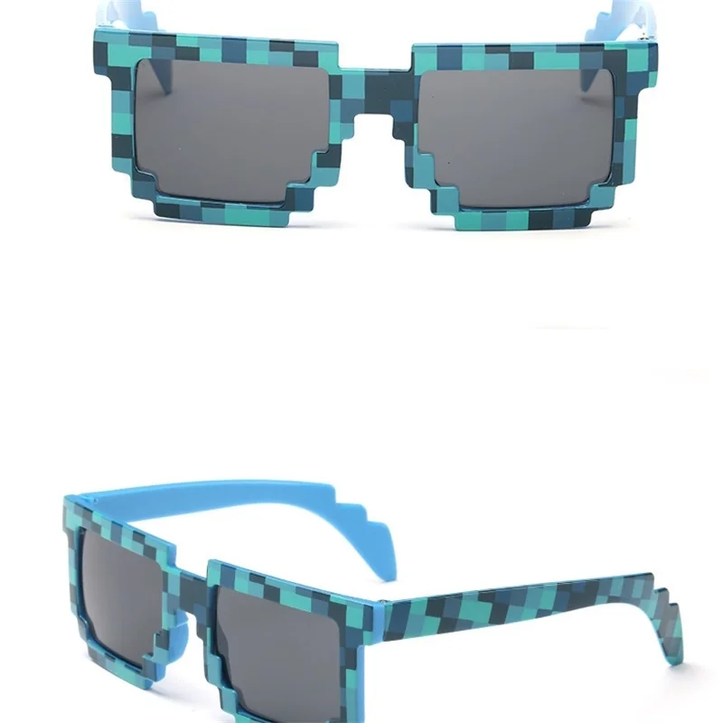 Модные креативные пляжные солнцезащитные очки для мальчиков и девочек, Простые Вечерние очки, практичная мозаика, удобные крутые солнцезащитные очки для детей