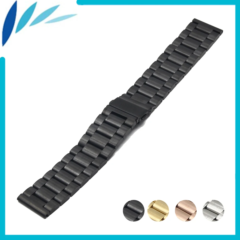 

Stainless Steel Watch Band 22mm for LG G Watch W100 / R W110 / Urbane W150 Folding Clasp Strap Quick Release Loop Belt Bracelet