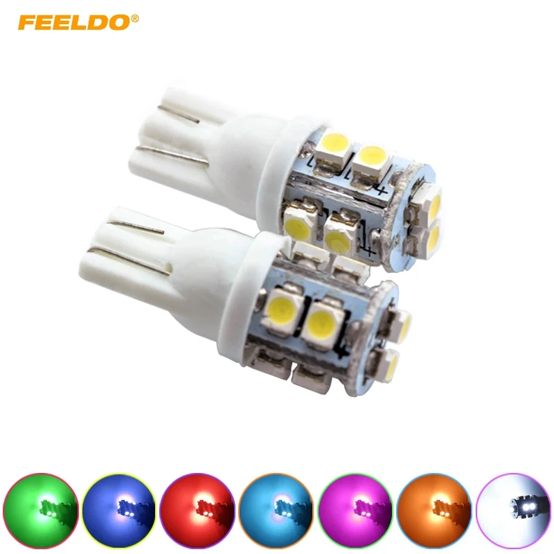 

200Pcs Car Led Light T10 501 194 168 W5W 10 LED 1210 3528 10SMD Side Wedge Light Lamp Bulb White DC 12V #FD-2790