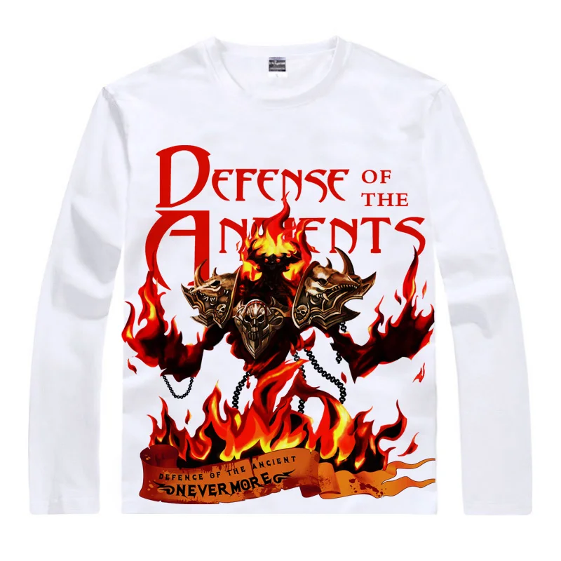  Coolprint Anime Shirt DOTA2 DOTA 2 T-Shirts Multi-style Long Sleeve Shadow Fiend Storm Spirit Cospl