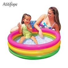 Круглая Радужная детская ванночка для бассейна, детский шар, колье Подарочное