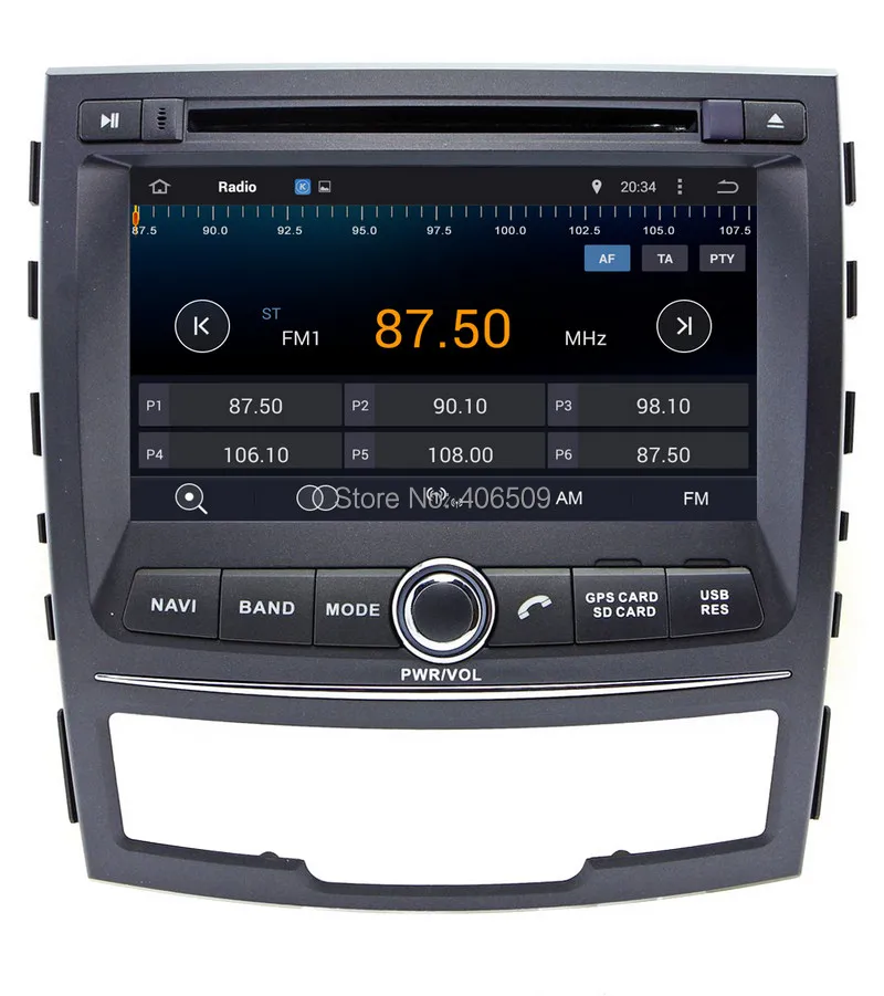 Sale Android 7.1 Car DVD Player for Ssangyong Korando 2010 2011 2012 2013 with GPS Navigation Radio BT USB AUX WIFI Stereo 4Core+2G 2