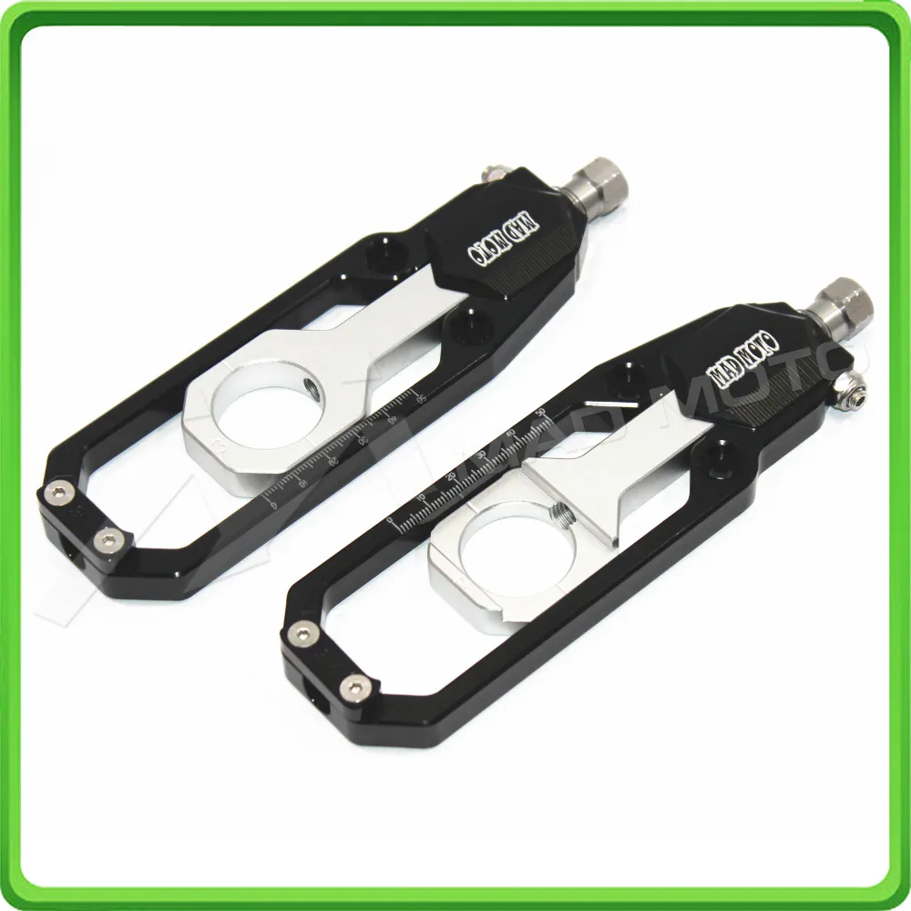 Motorcycle Chain Tensioner Adjuster for SUZUKI GSXR600 GSXR750 GSX-R GSXR 600  750 2011 2012 2013 2014 2015 2016 Black&Silver (4)