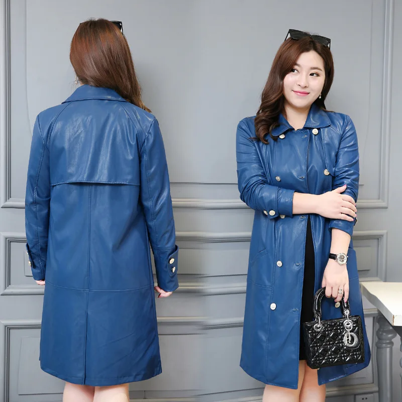 Plus Size 2XL 6XL Leather Jacket font b Women b font Motorcycle Leather font b Coat