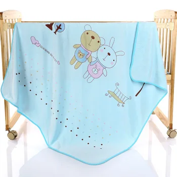 

100*100cm/39*39" Cute Bear Baby Infant Newborn Bath Towel Washcloth Bathing Cloth Soft Baby Blankets