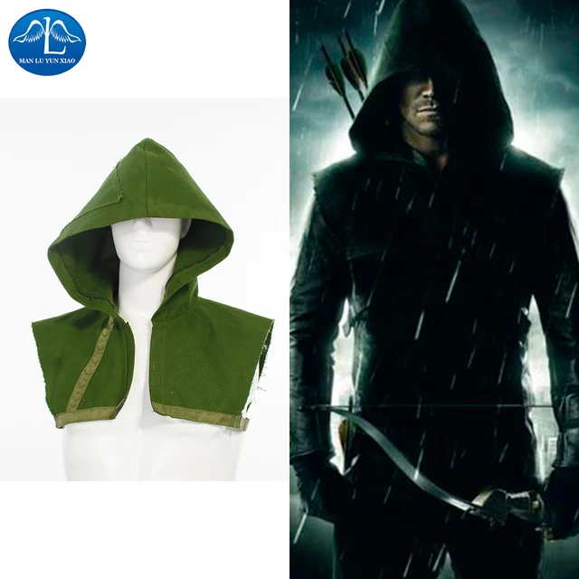 manluyunxiao new green arrow hoodie oliver queen hoodies carnival halloween costume wholesale