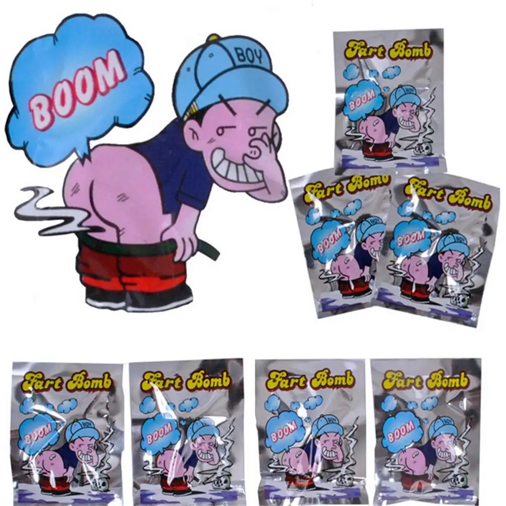 

New 10Pcs Great Bomb Nasty Smelly Fart Bags Prank Joke Trick Party Filler Funny Gags