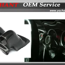 Автомобильный Стайлинг из углеродного волокна для салона 08-12 Lancer Evolution X EVO 10 рулевое колесо с двойным манометром Pod 52 мм или 60 мм