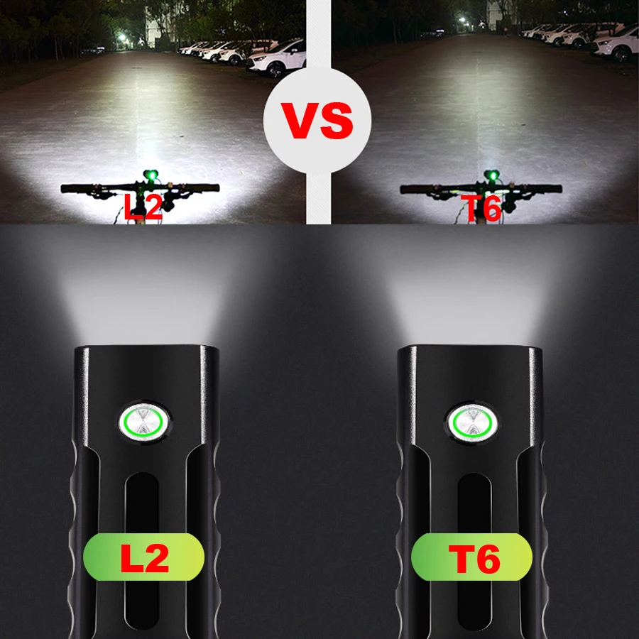 Tanie NEWBOLER 5200mAh światło rowerowe zestaw T6 L2 latarka dla rowerów 2400 lumenów latarka led USB reflektor uchwyt mocujący cykl Fornt lampa