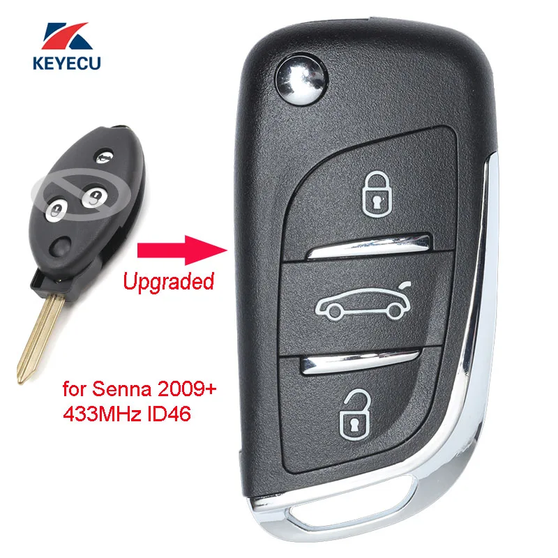 keyecu-replacement-upgraded-flip-remote-car-key-fob-3-button-434mhz-id46-for-peugeot-senna-2009-uncut-blade-sx9