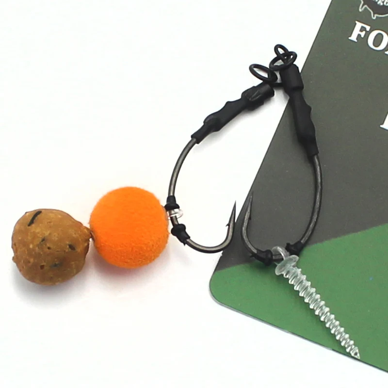 

20PCS Carp Fishing Bait Boilies Screw Pop Up Carp Boilies Hair Rig Hookbait Artificial Pop Corn Method Feeder Fishing