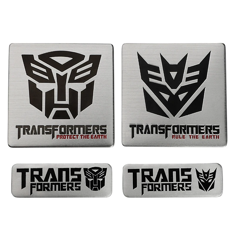 1 BRAND NEW 3D Transformers Logo VANITY BLACK STEEL LICENSE PLATE DECEPTICON 4