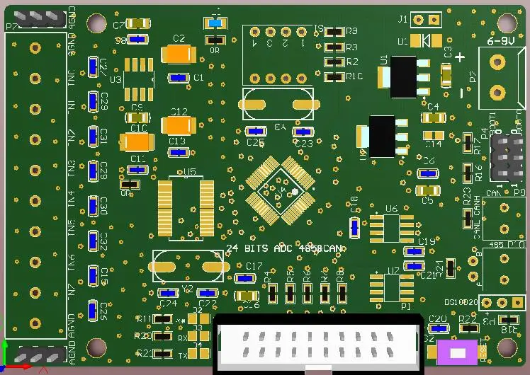 ADS1256 24 бит AD приобретение развитию STM32 485 Modbus может Связь