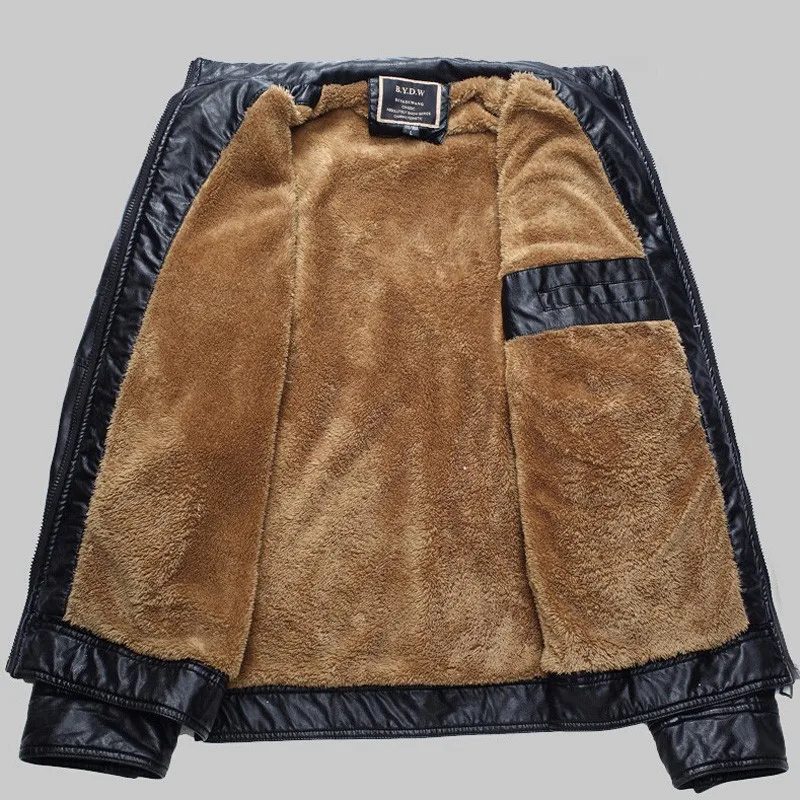 Мужские Кожаные Куртки из искусственной кожи Jaqueta Masculinas Inverno Couro, Мужская водонепроницаемая зимняя кожаная куртка