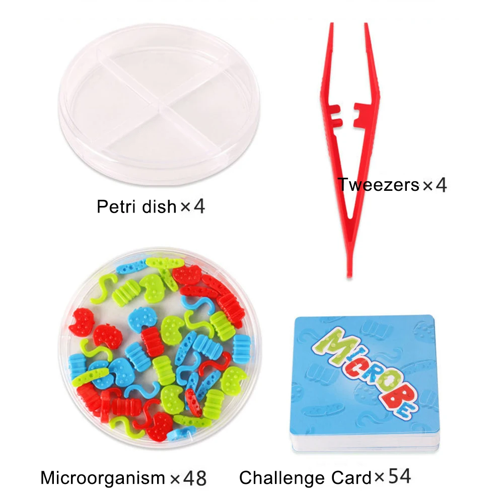  Kids Pretend Play Science Microbes Lab Experiment Education Toy Teaching Aids set - 33060303379