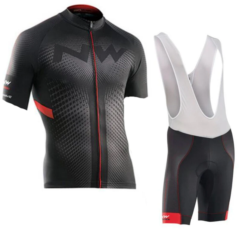 

NW 2018 Men Summer Cycling Jersey Set Short Sleeve Northwave MTB Bicycle Cycling Clothing Wear Bib Shorts Maillot Ropa Ciclismo