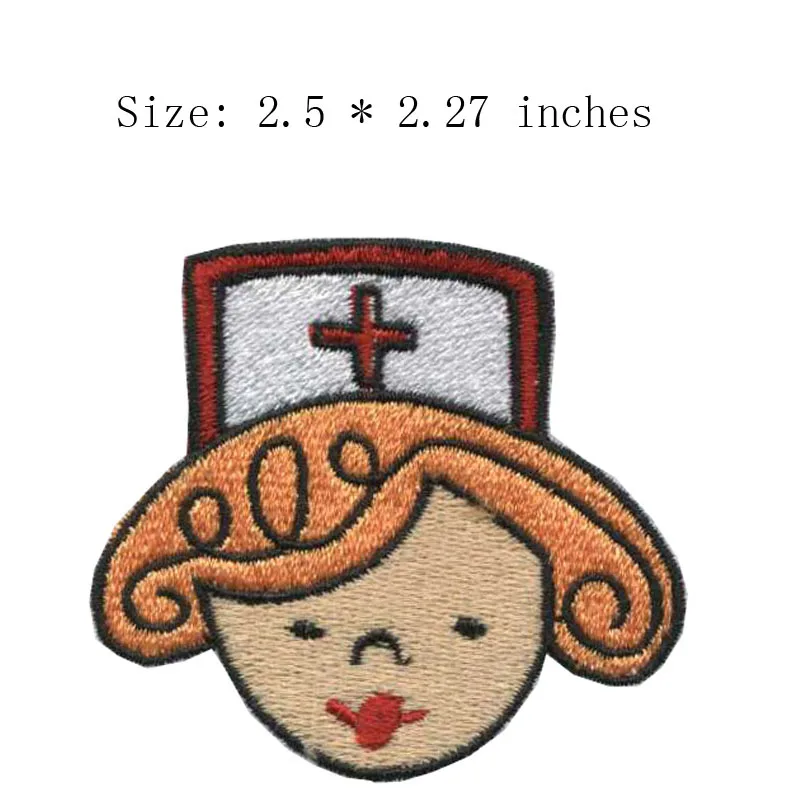 

nurse embroidery patch 2.5" wide /hospital patch /angels in white /cross patch