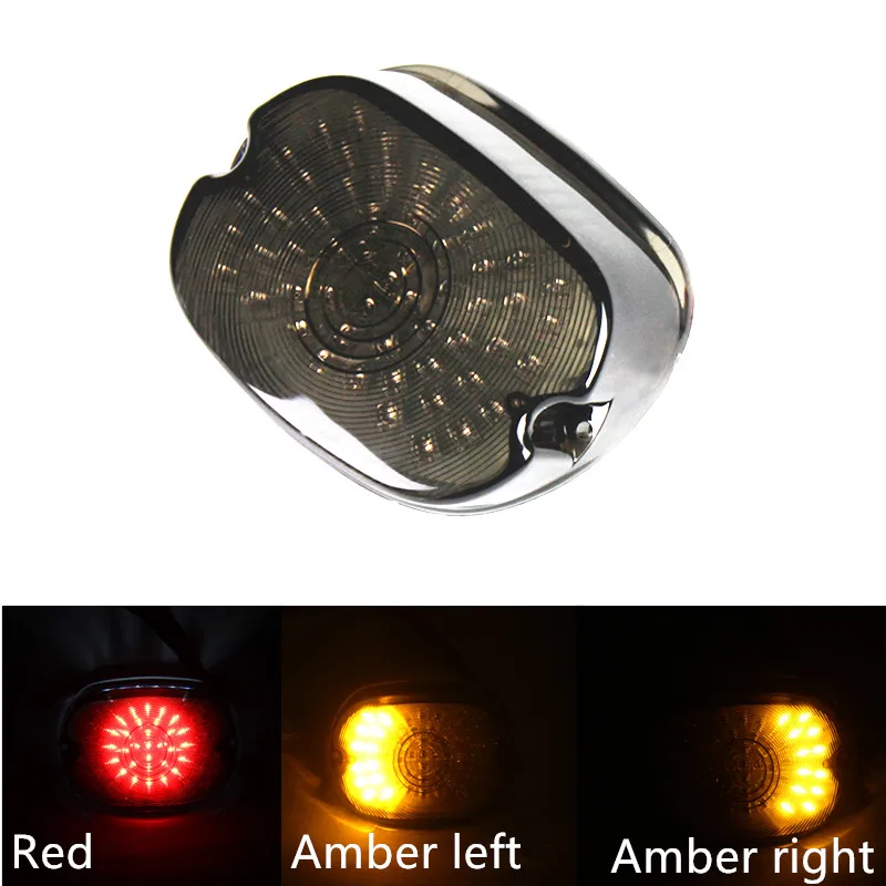 

Red 12V 30W Aftermarket LED Tail Lamp Brake Light Replacement for Motorcycle Dyna FL Eleectra Glides Road Kings
