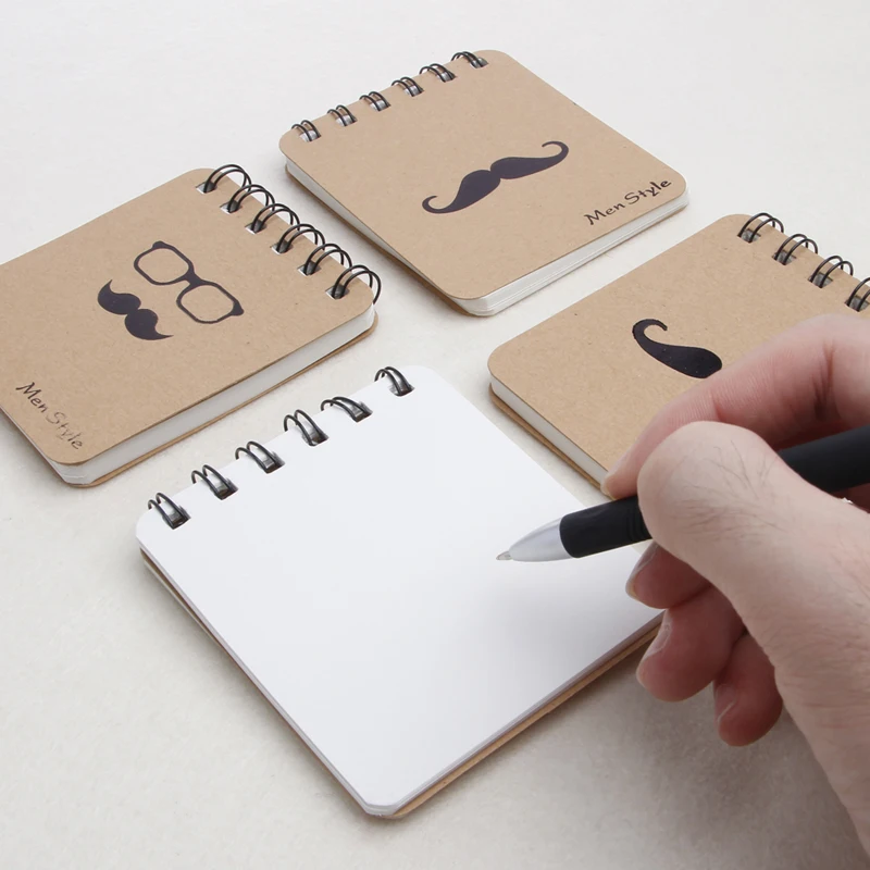 

Cute Kraft Paper Spiral Coil Note Book Journal Diary Memo Blank Page Stationery