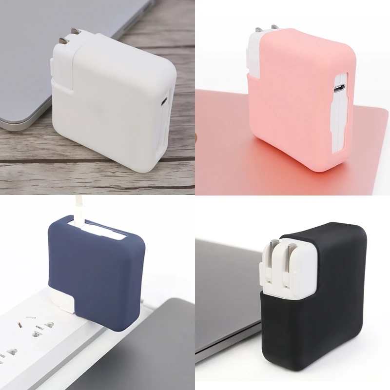 

Protective Cover Power Adapter Soft Silicone Shockproof Case for Mac book Air Pro Retina 11 12 13 15 Case Touch Bar 2017 2018
