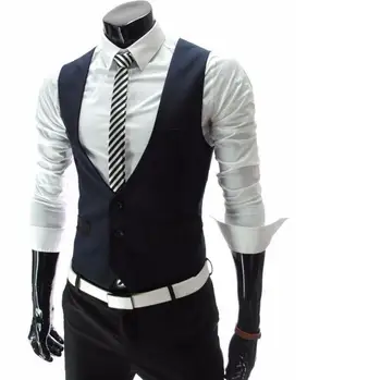 

New Waistcoat Men Chaleco Hombre New Design Navy Mens Suit Vests Custom Made Wedding Prom Party Waistcoats Gilet Best Man Vest