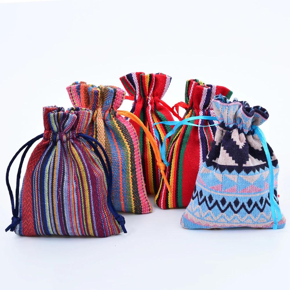 striped gift bags