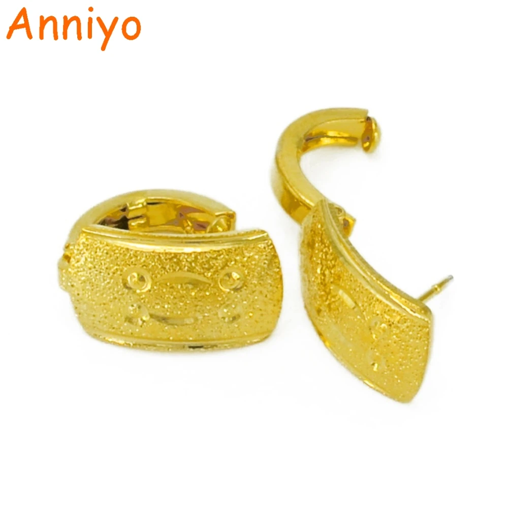 

Anniyo Arabian Earrings for Women's, Gold Color Dubai Earring Stud for Girl,Metal Jewelry African Gifts #038406