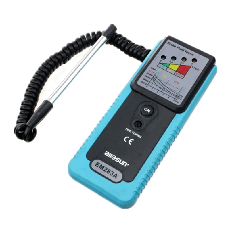 Kopen Remvloeistof Tester Auto Auto Voertuig Remsysteem Test Tool Brake Olie Check Instrument Diagnostic Tool 4 Led indicatoren Zoemer