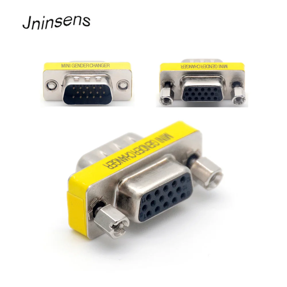 

2017 New Arrival 15 pin DB15 VGA Mini Gender Changer Adapter VGA Connector VGA M/F Male to Female Adapter Wholesale