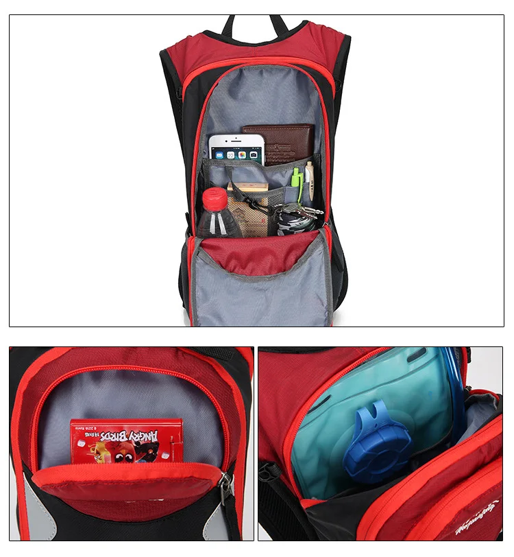 15L водостойкий велосипедный рюкзак, велосипедный наплечный гидратационный мешок, велосипедный рюкзак с безопасными светоотражающими секциями