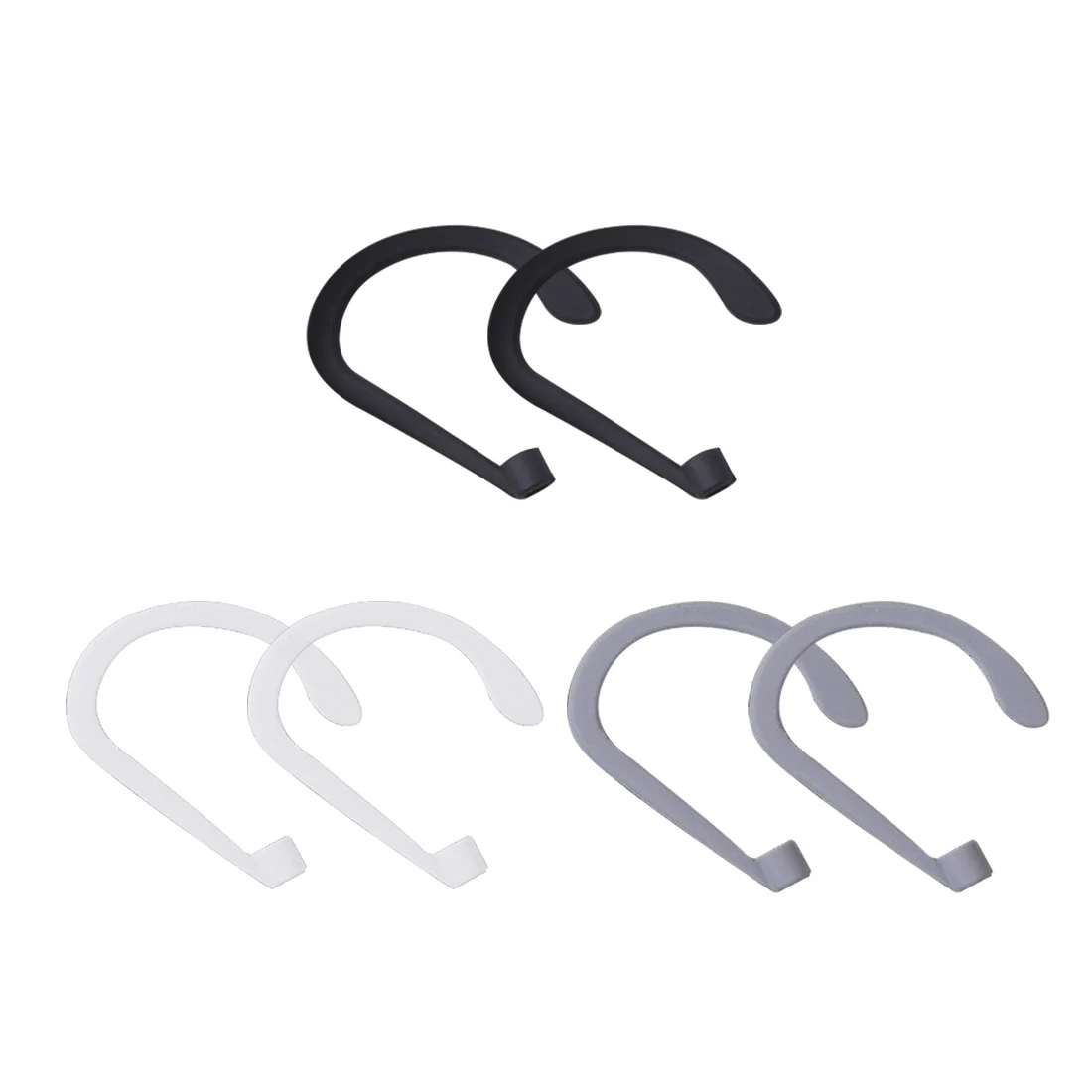 Marsnaska Earhook Holder for Apple AirPods Strap Silicone Sports Anti-lost Ear Hook 1 Pair