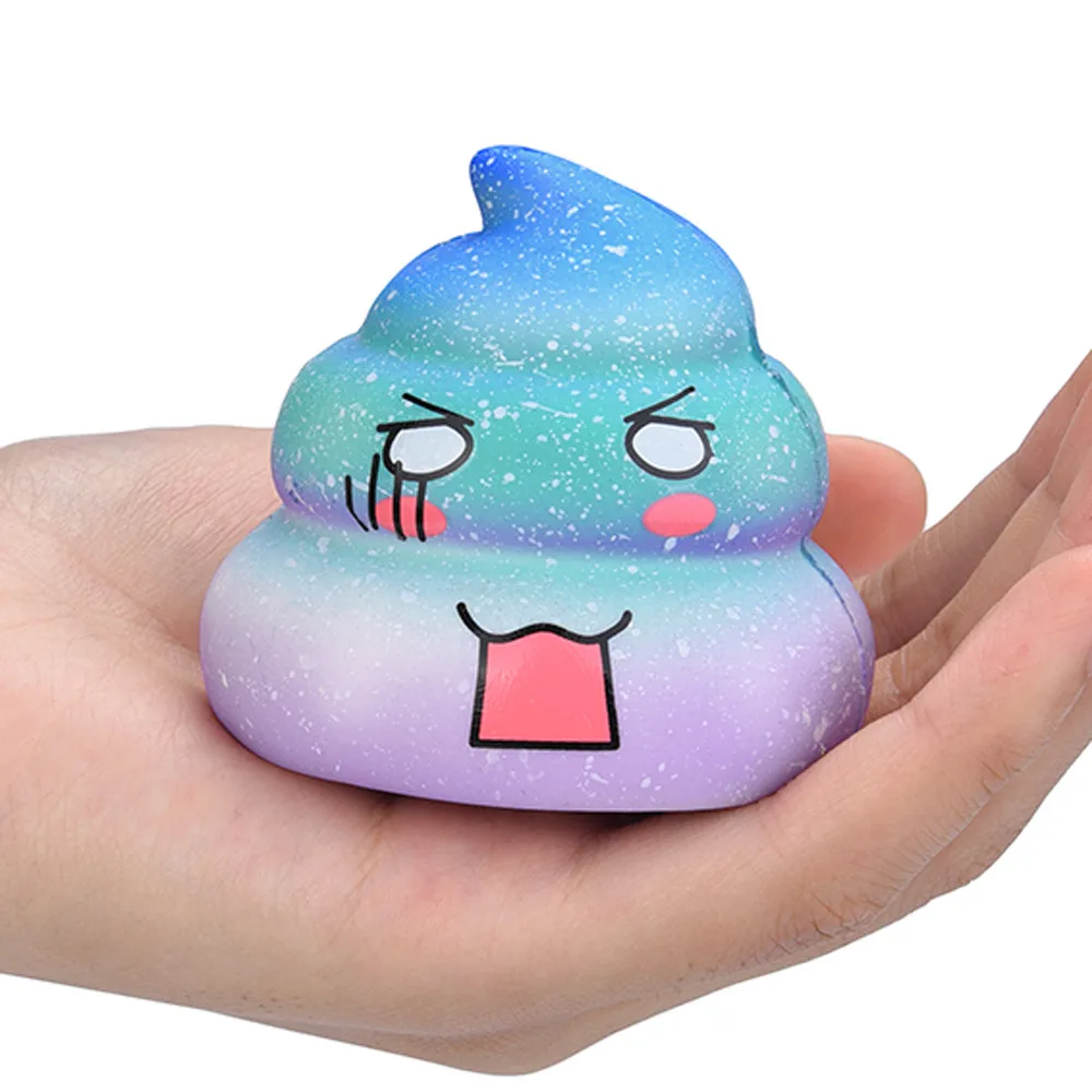 5 Новинка 2018 года Горячая Мода Squishies Kawaii Emoji Galaxy Poo замедлить рост фрукты Ароматические снятие стресса игрушки Бесплатная доставка