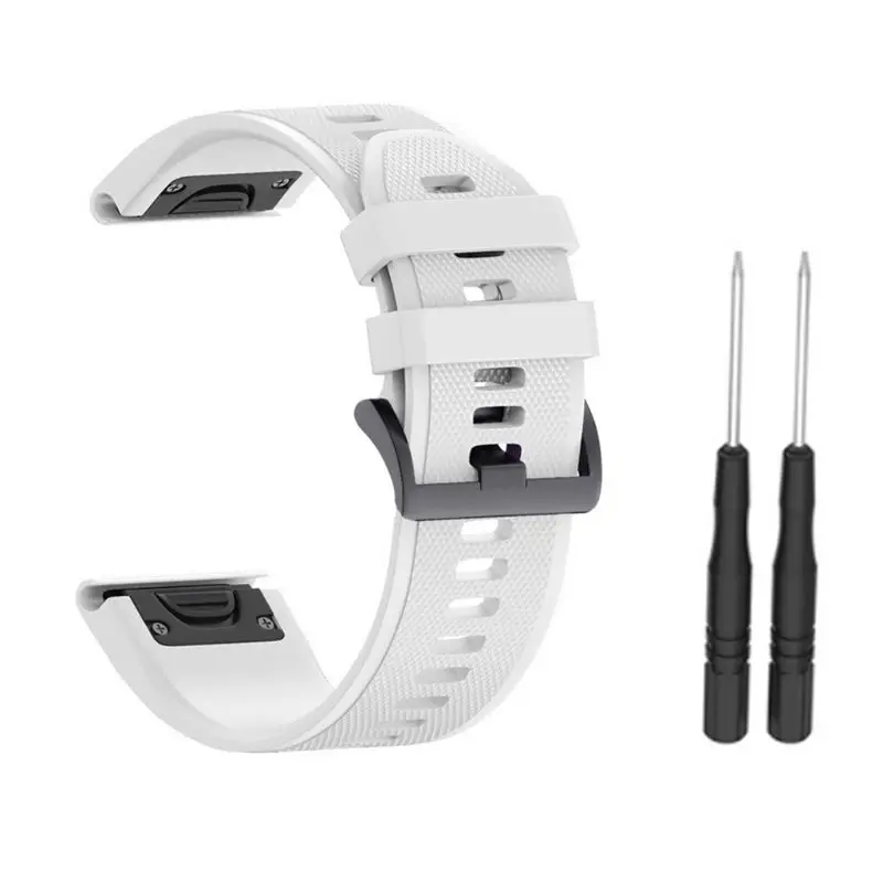 

26MM Quick Release Silicone Strap for Fenix 5X Fenix3 3HR Fenix 5 5X Plus For Garmin Instinct Watch Quick Release Watchband F42D