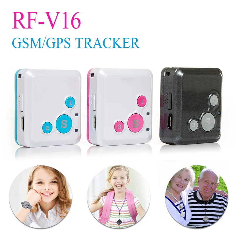 Двусторонний мини GSM GPRS GPS трекер SOS коммуникатор для детей и пожилых людей