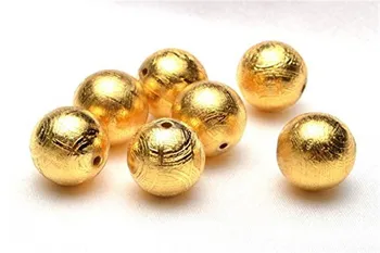 

8mm 12mm Natural Gibeon Iron Meteorite Moldavite One Round Beads 24K Gold Power DIY Beads Jewelry AAAAA