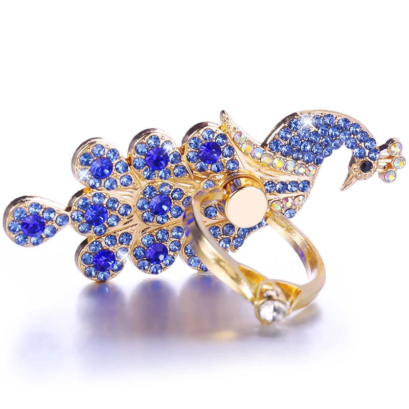 Luxury Diamond 360 Degree Metal Finger Ring Holder Peacock Ring for iPhone 6 6s 7 8 Plus X Redmi 4X Honor 9 P20 S9 Stand Holder Luxury Diamond 360 Degree Metal Finger Ring Holder Peacock Ring for iPhone 6 6s 7 8 Plus X Redmi 4X Honor 9 P20 S9 Stand Holder