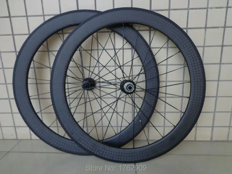 

1pair New 700C 60mm clincher rims Road bike matte 12K full carbon fibre bicycle wheelset 20.5 23 25mm width aero spoke Free ship