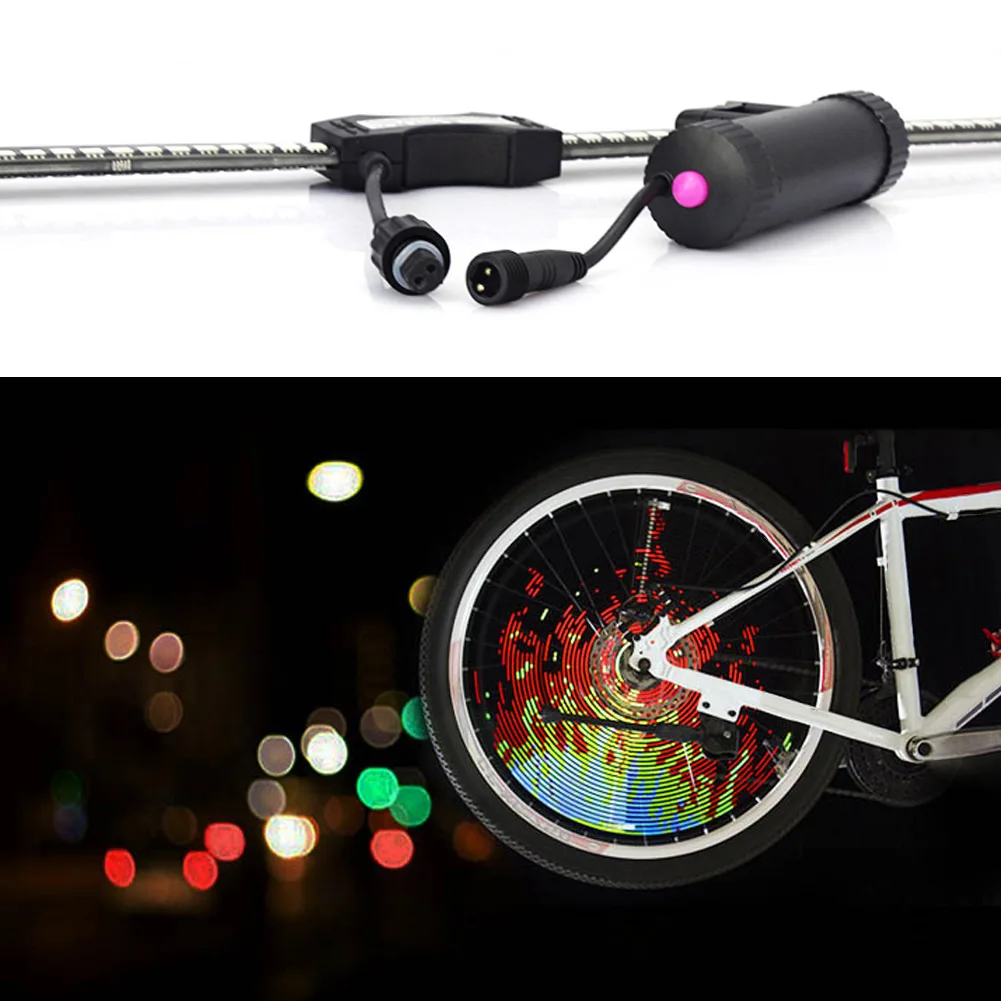 Perfect Hot DIY LED Bike Wheel Spoke Light USB Rechargeable Bicycle Waterproof Rim Night Riding Accessories DO2 2