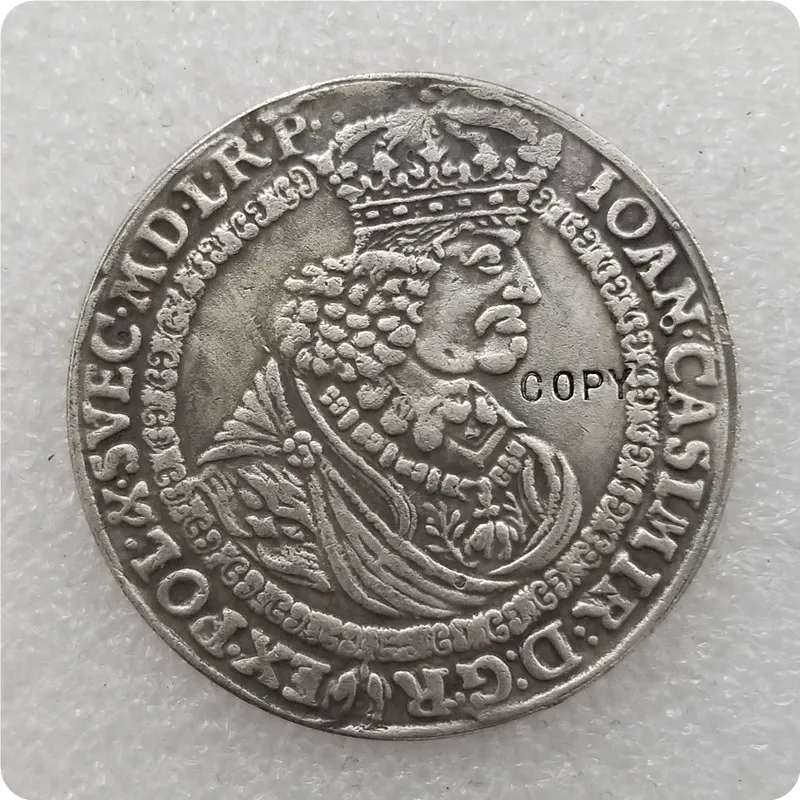 Талар 1661-Ян казимерц-быдгощов-медаль-Польша имитация монеты памятные монеты-копии монет медаль коллекционные монеты