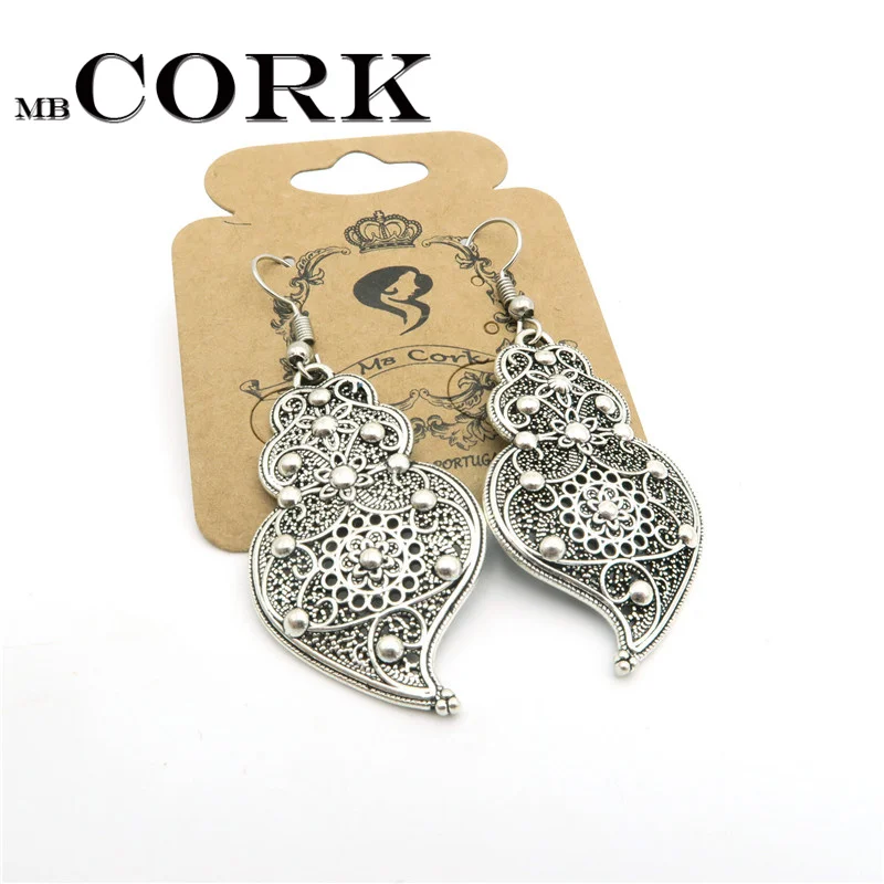 

Portuguese Viana heart earrings women earrings handmade lady original dangle earrings ER-018