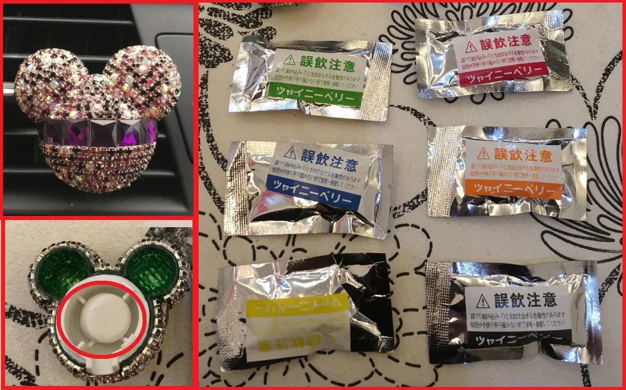 Car air freshener filled with jasmine scented green tea Automobile air conditioner outlet perfume solid Perfume Car styling