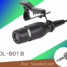 Профессиональный петличный клипса для фиксации к одежде кардиоидный Конденсор микрофон для Sennheiser Беспроводной нательный передатчик 3,5 мм с замочком