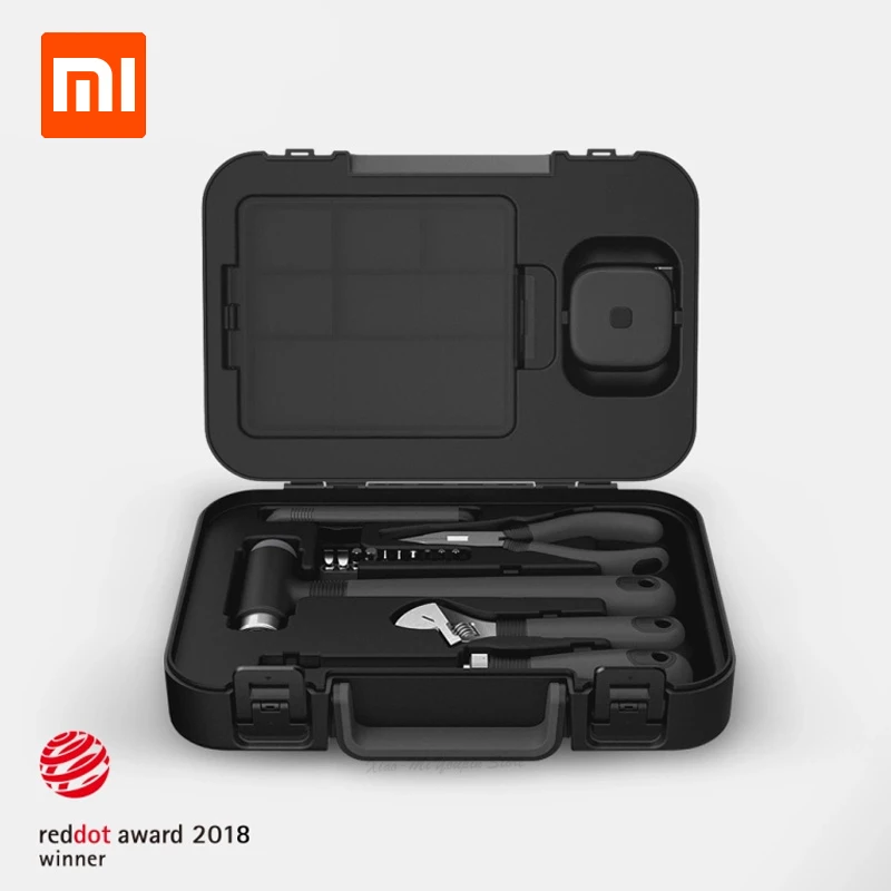 

XIAOMI MIIIW 16Pcs DIY Tool Kit General Household Hand Tool with Screwdriver Wrench Hammer Tape Plier Knife ToolBox
