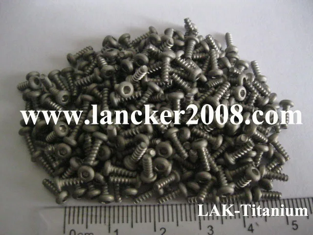 M2x6 Gr2 Шестигранная Кнопка/круглый титановый Самонарезающий винт|Винты| |
