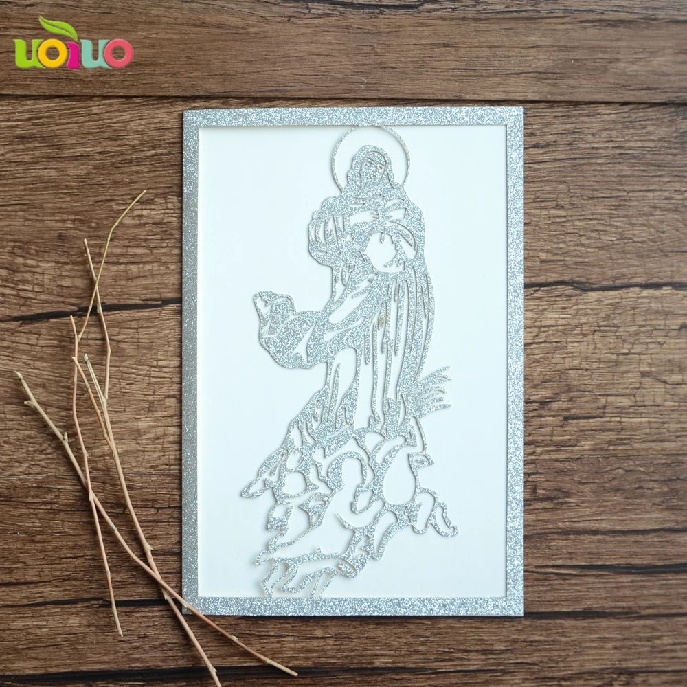 Christian Wedding Invitation Card Decoration Laser Cut Jesus Handmade Special Invitation Card images - 6